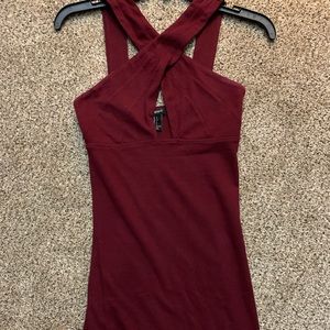 Maroon XS bodycon dress (Forever 21)